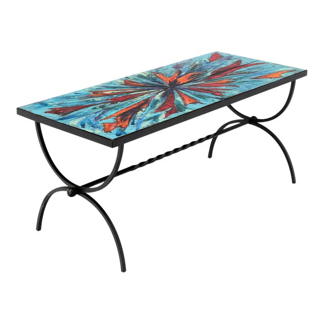 Tiled Coffee Table From Vallauris For Sale