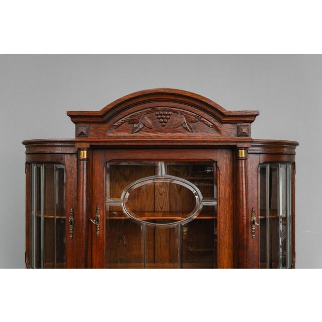 Antique Art Nouveau Sideboard in Oak, 1890s For Sale - Image 12 of 18