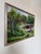 Abstract Marsha Schurr Impressionist Tropical Landscape Oil on Canvas Painting, Framed For Sale - Image 3 of 12