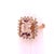 1990s Tourmaline Rubellite Diamond Ring 14 Kt 7.45 TCW Certified, Size 6 For Sale - Image 10 of 17
