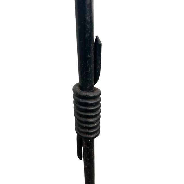 Mid-Century Modern Wrought Iron Floor Lamp by Jean Royére, 1940s For Sale - Image 3 of 12