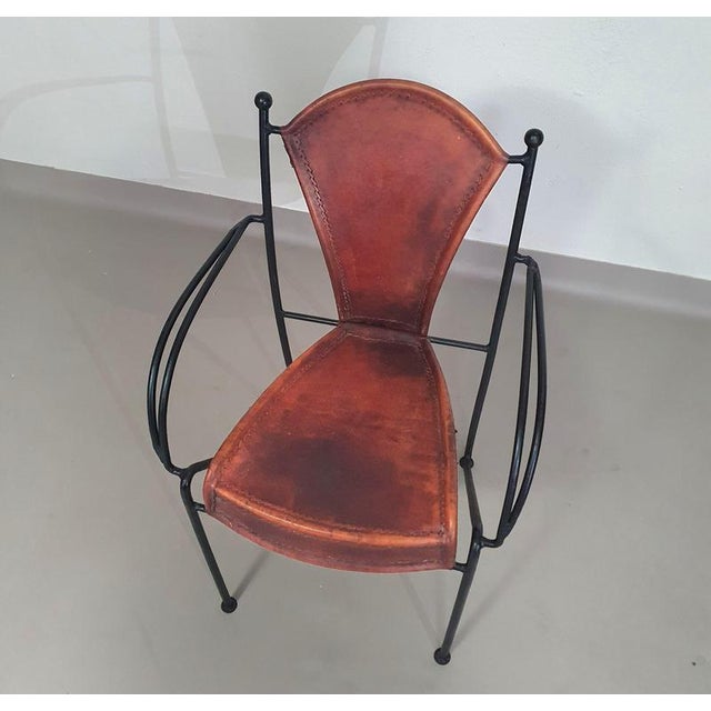 Chairs in Leather and Wrought Iron, Set of 24 For Sale - Image 6 of 18
