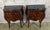 French Pair of French Louis XV Style Bombe Nightstands - With Marble Tops For Sale - Image 3 of 18