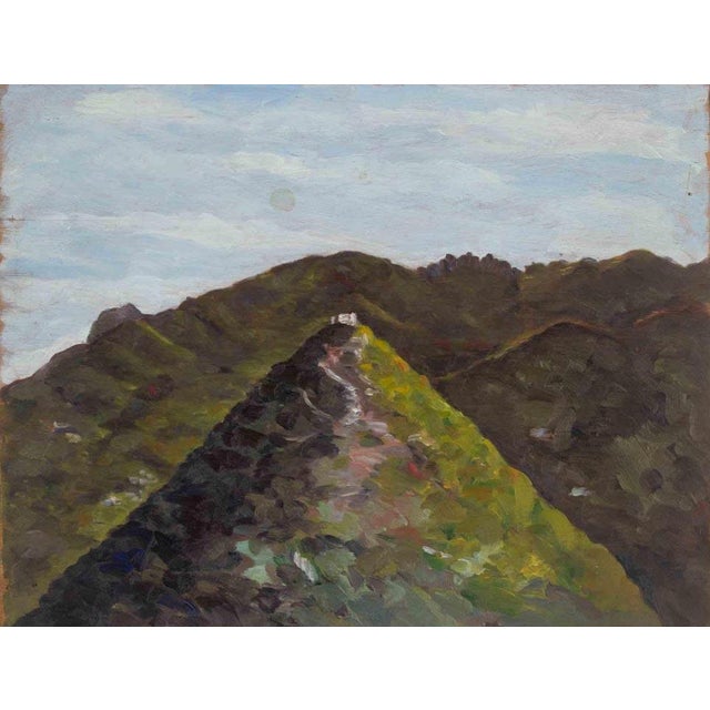 Francesco Settimj, Mountain Landscape, Oil Painting, 1930s For Sale - Image 4 of 4