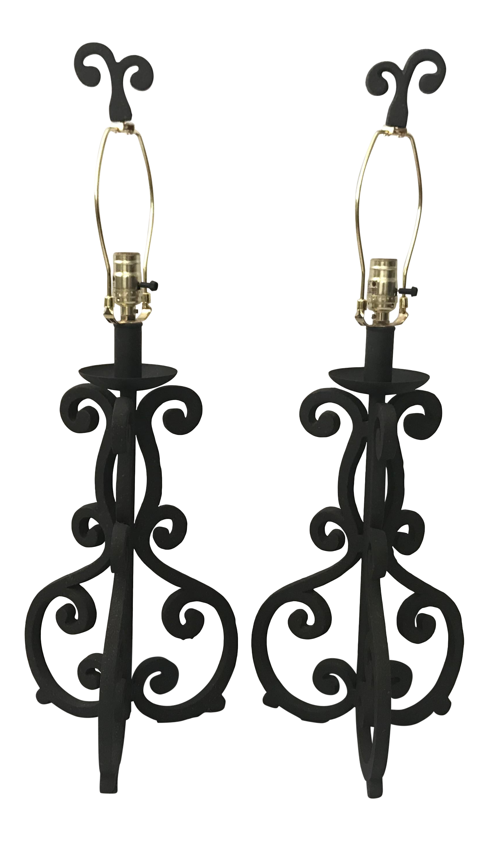 vintage wrought iron table lamps
