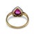 1910s Edwardian Gia 1.15 Carat Burma No Heat Ruby Diamond 18k Yellow Gold Ring, Size 6.75 For Sale In Los Angeles - Image 6 of 7