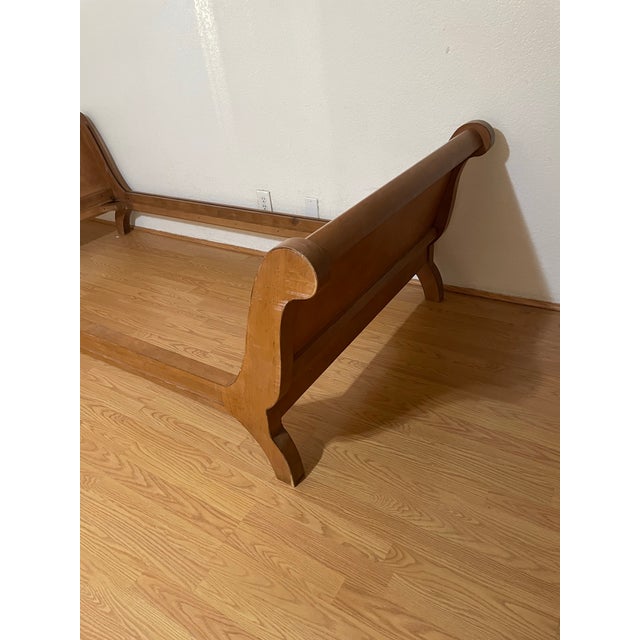 2000 - 2009 Contemporary Sleigh Style Wood Daybed by Century Furniture, Cazzy Collection For Sale - Image 5 of 12