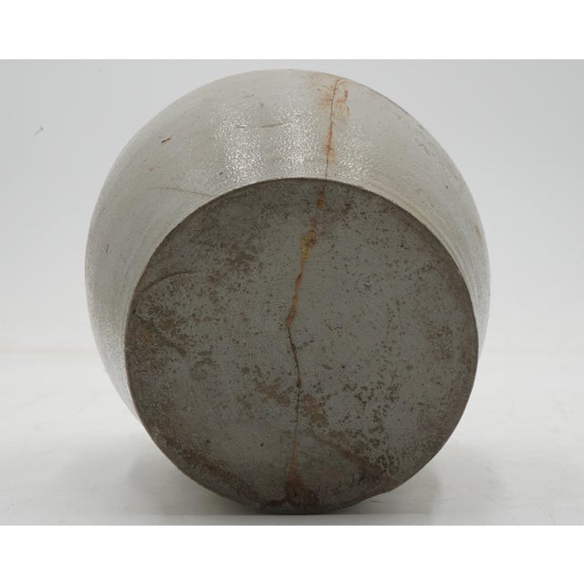 Antique Blue Stoneware Crock Urn Jug For Sale - Image 10 of 10