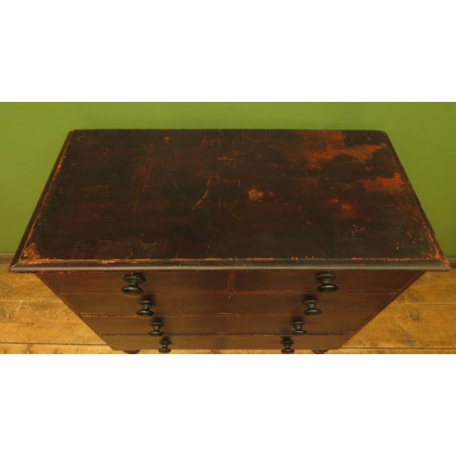 English Stained Pine Chest of Drawers For Sale - Image 6 of 18