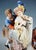 Ceramic Large Meissen Roccoco the Approach Figurine attributed to J.C. Schoenheit, 1850 For Sale - Image 7 of 10