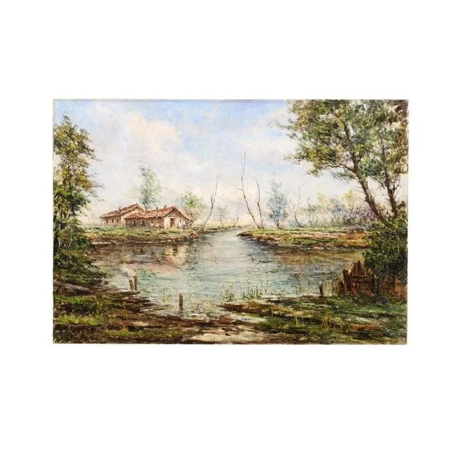 An Austrian unframed oil on canvas painting by Anton Brioschi (30 November 1855, Vienna - 31 August 1920, Vienna)...