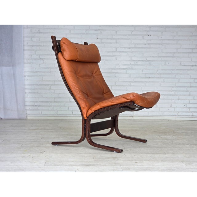 Norwegian Siesta Lounge Chair in Leather by Ingmar Relling for Westnofa, 1970s For Sale - Image 18 of 18