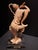 1970s Vintage Italian Fontanini- Asian Warrior and Musician Figurine Set Mid-Century Hand-Painted Sculptures on Marble Bases For Sale - Image 5 of 12