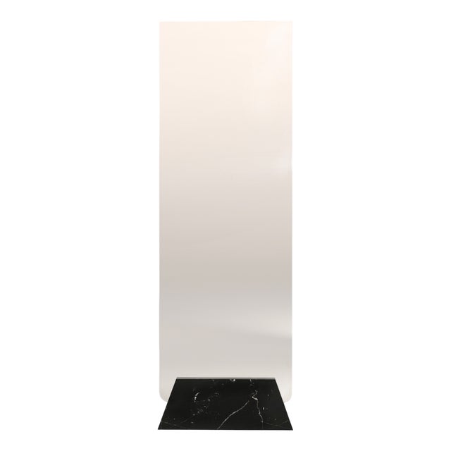 Monolithic Architectural Black Marquina Marble Cressida Floor Mirror by CARCINO Design for October Gallery For Sale