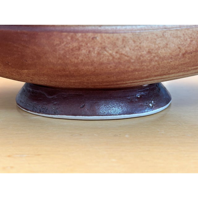 Mid 20th Century Vintage Canoe Shape Ikebana Vase With Footed Base For Sale - Image 5 of 9