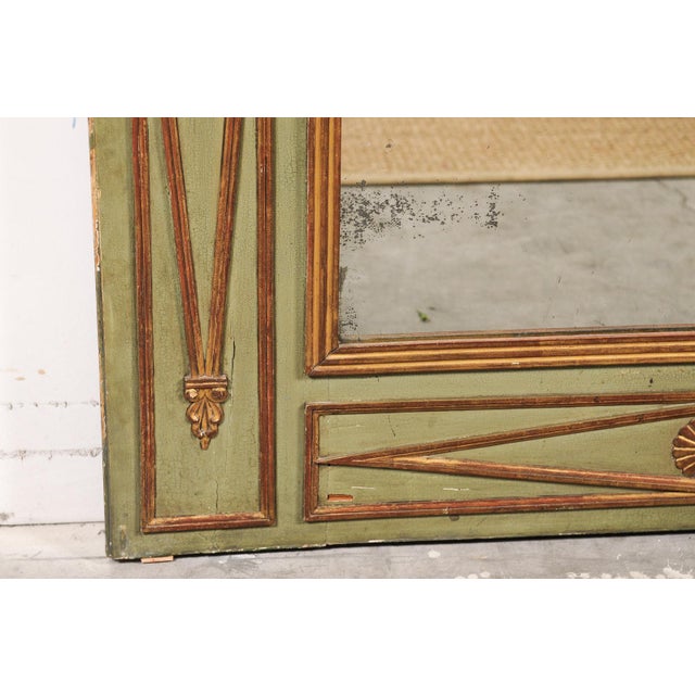Large 19th C. Trumeau Mirror With Swan Motif For Sale - Image 14 of 16