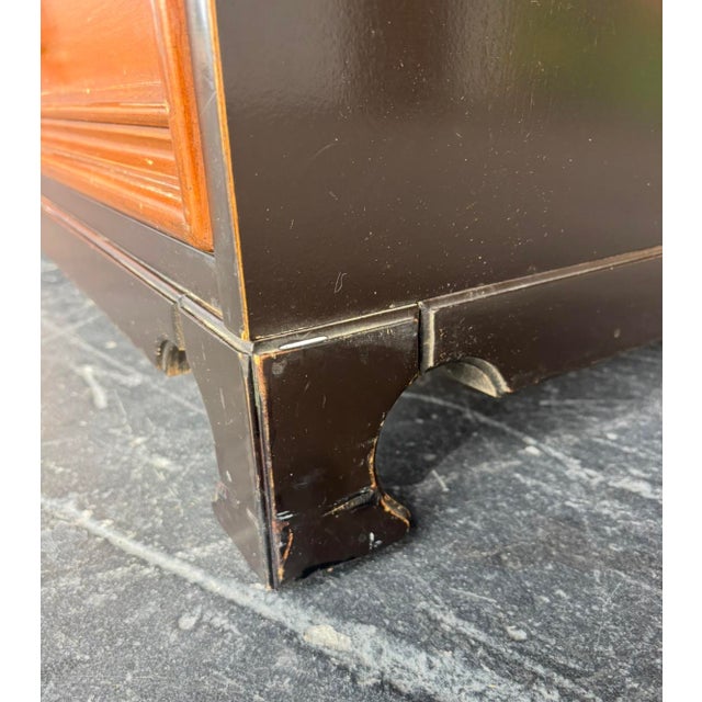Wood Hollywood Regency Chinoiserie Niner For Sale - Image 7 of 16