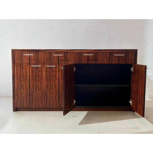 Brown Vintage Sideboard with Makassar Veneer, 1990s For Sale - Image 8 of 13