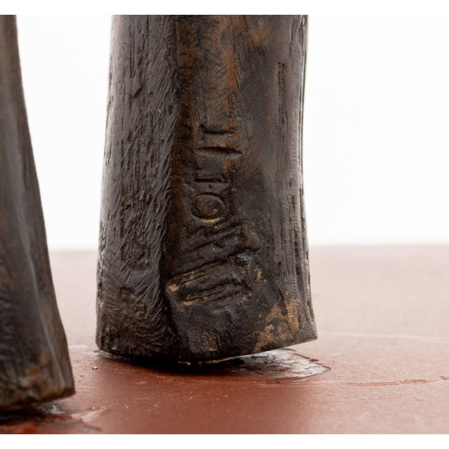 Doris Porter Caesar Attributed Gilt and Patinated Bronze Sculpture For Sale - Image 12 of 13