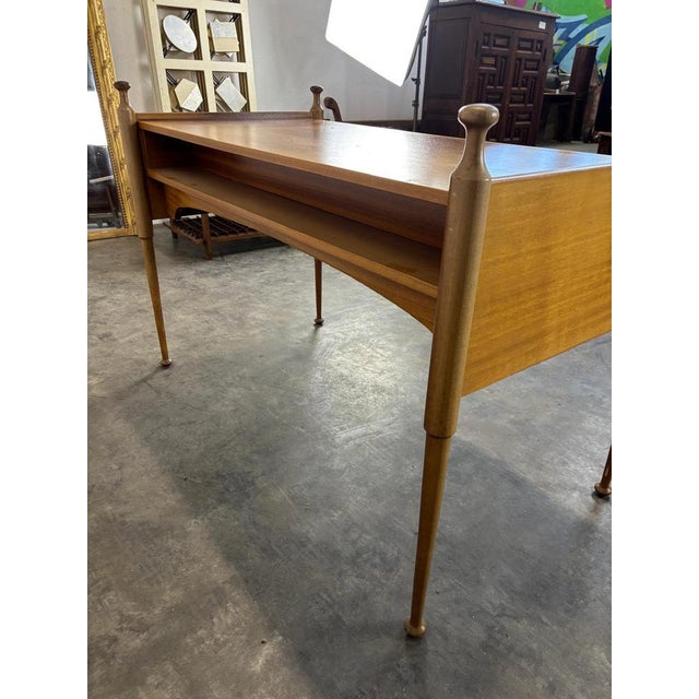 Italian Teak Desk from Fratelli Prosperio For Sale - Image 4 of 6