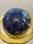 Vintage 40" Tall Blue Lapis Gemstone Floor Globe For Sale - Image 4 of 7