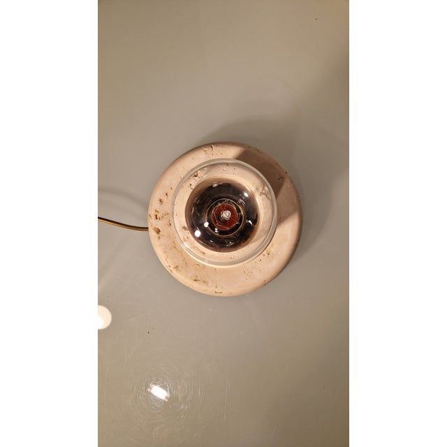 Table Lamp in Travertine and Glass from La Murrina, 1960s For Sale - Image 11 of 15