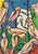 A serigraph print titled "The Roost" by the Polish-American artist Dorie Marder (1916-2011). This print features several...