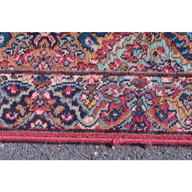 Red Karastan Multi Color Wool Runner Rug For Sale - Image 8 of 12