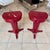 Red Lacquered Bedside Tables by Pierre Cardin, 1950s, Set of 2 For Sale - Image 3 of 5