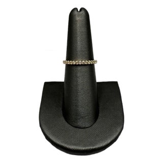 Diamond Half Eternity Ring in 14kt Yellow Gold - 0.25ctw Diamonds, Size 6.75 For Sale