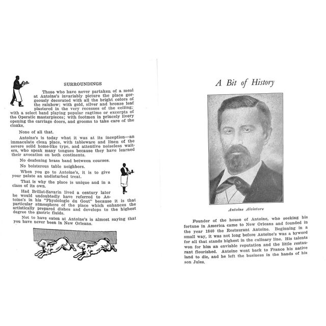 Vintage Antoine's Restaurant New Orleans Book For Sale - Image 4 of 8