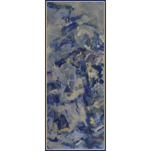 Contemporary Forest Nocturne #2' Large One of a Kind Triptych Oil Painting by American Expressionist George Brinner, Framed For Sale - Image 3 of 5