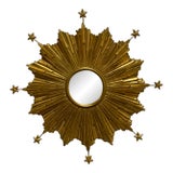 Carol Canner for Carvers Guild Starburst Mirror For Sale