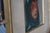 Signed Vintage Expressionist Portrait in Emerald Headscarf—Custom Gilt Frame For Sale - Image 14 of 18