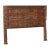 King Head Board Made Froman Antique Indian Carved Teak Door and Pillar For Sale
