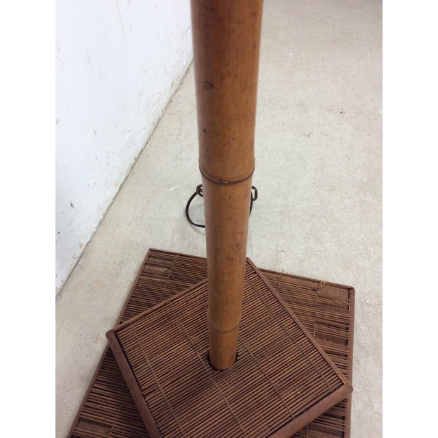 Vintage Rattan Floor Lamp With Shade For Sale - Image 14 of 18