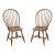 d.r. Dimes Cherry Finish Windsor Dining Side Chairs - Pair D For Sale
