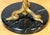 Black Pair Italian Neoclassical Gilt Metal Three-Serpent Table Lamps, Marble Bases For Sale - Image 8 of 13