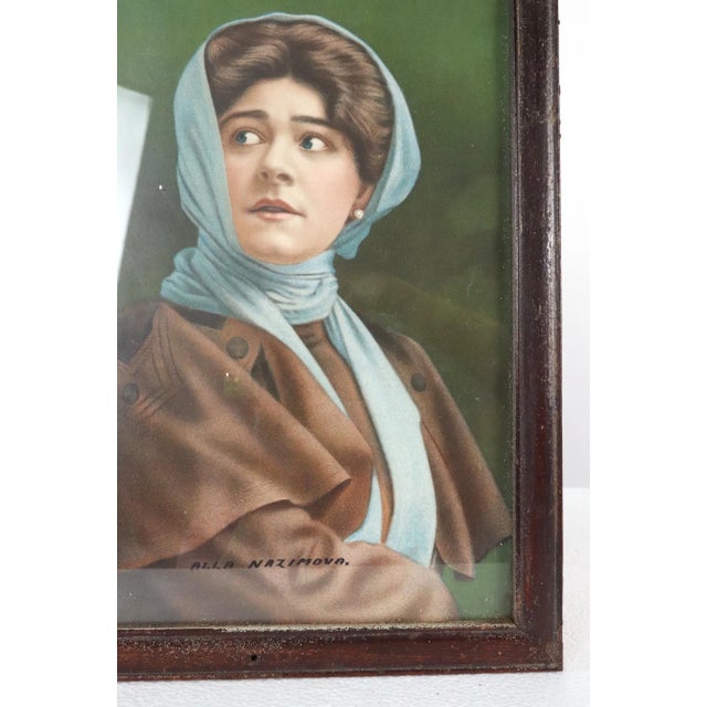 Framed 1907 the Theatre Magazine Alla Nazimova Cover For Sale In New York - Image 6 of 11