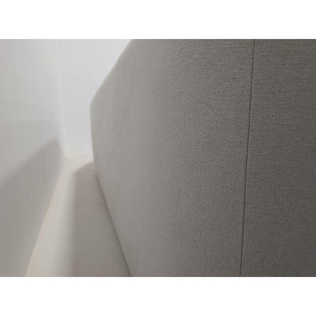 Black Curved Sofa in Fabric For Sale - Image 8 of 14