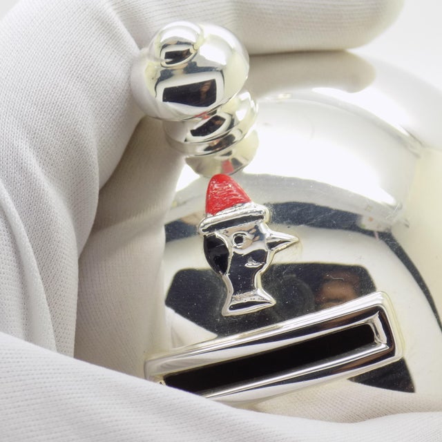 Vintage Italian Sterling Silver 925 Pinocchio Piggy Bank from Raddi, Florence, 1980s For Sale - Image 3 of 16