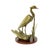 Hollywood Regency Brass Heron Statue on Wooden Base, 1970s For Sale - Image 10 of 16