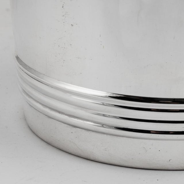 20th Century French Silver Plated Wine Cooler by Christofle, 1950s For Sale - Image 3 of 11