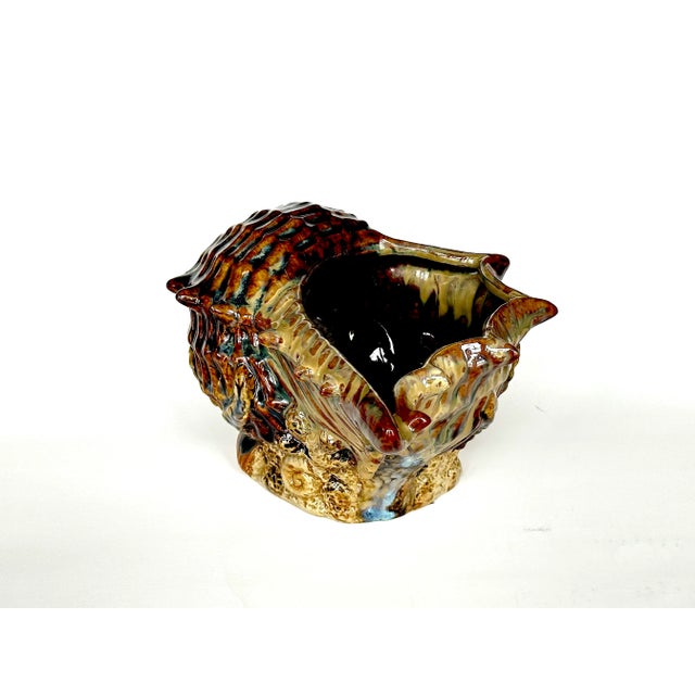 Art Pottery Seashell Planter For Sale - Image 4 of 12