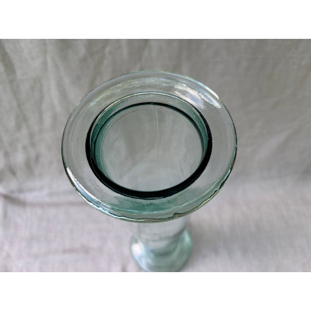 1980s Extra Tall Vintage Italian Glass Pasta Spaghetti Jar With Cork Top For Sale - Image 5 of 14