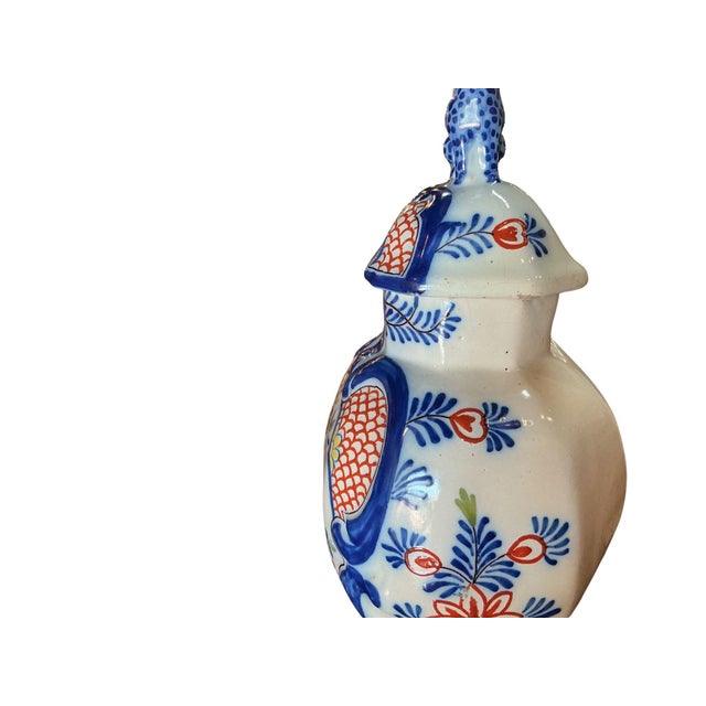 Early 19th Century Polychrome Delft Ginger Jars For Sale - Image 17 of 18