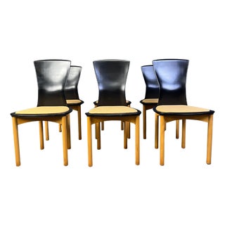 Vintage Pelope Dining Chairs by Francesco Binfarè for Cassina, 1990s, Set of 6 For Sale