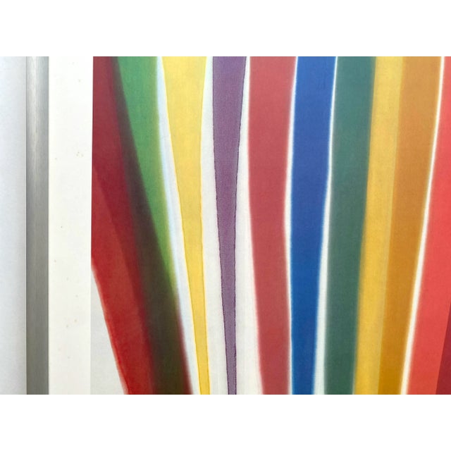 1960s Morris Louis Vintage 1969 Mid Century Modernist Framed Abstract Expressionist Fine Art Lithograph Print " While " 1960 For Sale - Image 5 of 13