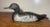 Antique 1920s Hand Carved Wood Folk Art Bluebill Drake Duck Decoy Bird Sculpture For Sale - Image 4 of 12