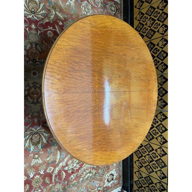 Louis Xvi Style Round Dining Table For Sale - Image 4 of 9